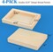 4 Pack of 4x6’’ Studio 3/4’’ Deep,Unfinished Birch Wood Panels Kit for Painting